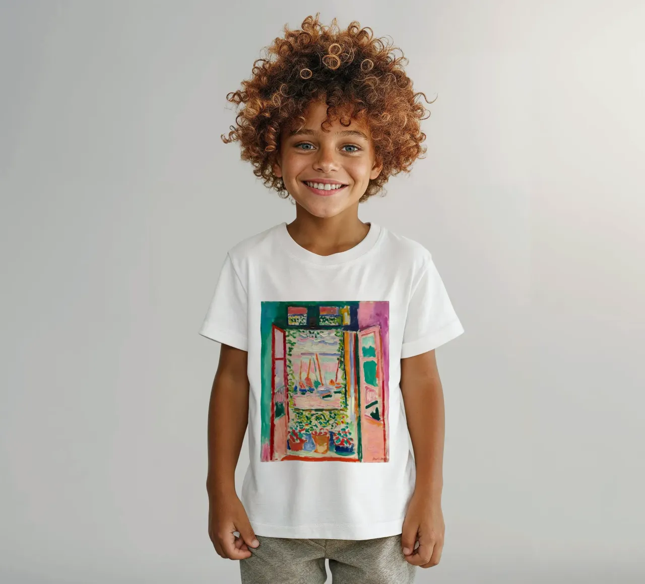 Matisse The Open Window | Iconic Fauvist Art kids t-shirt by NorwesClub