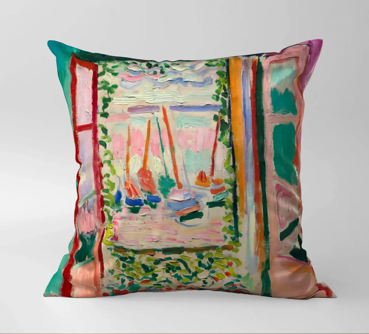 Matisse The Open Window | Iconic Fauvist Art decorative cushion by NorwesClub