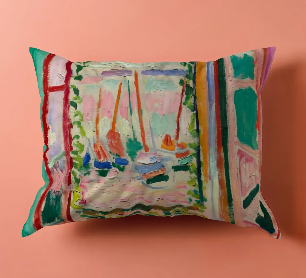 Matisse The Open Window | Iconic Fauvist Art decorative cushion by NorwesClub