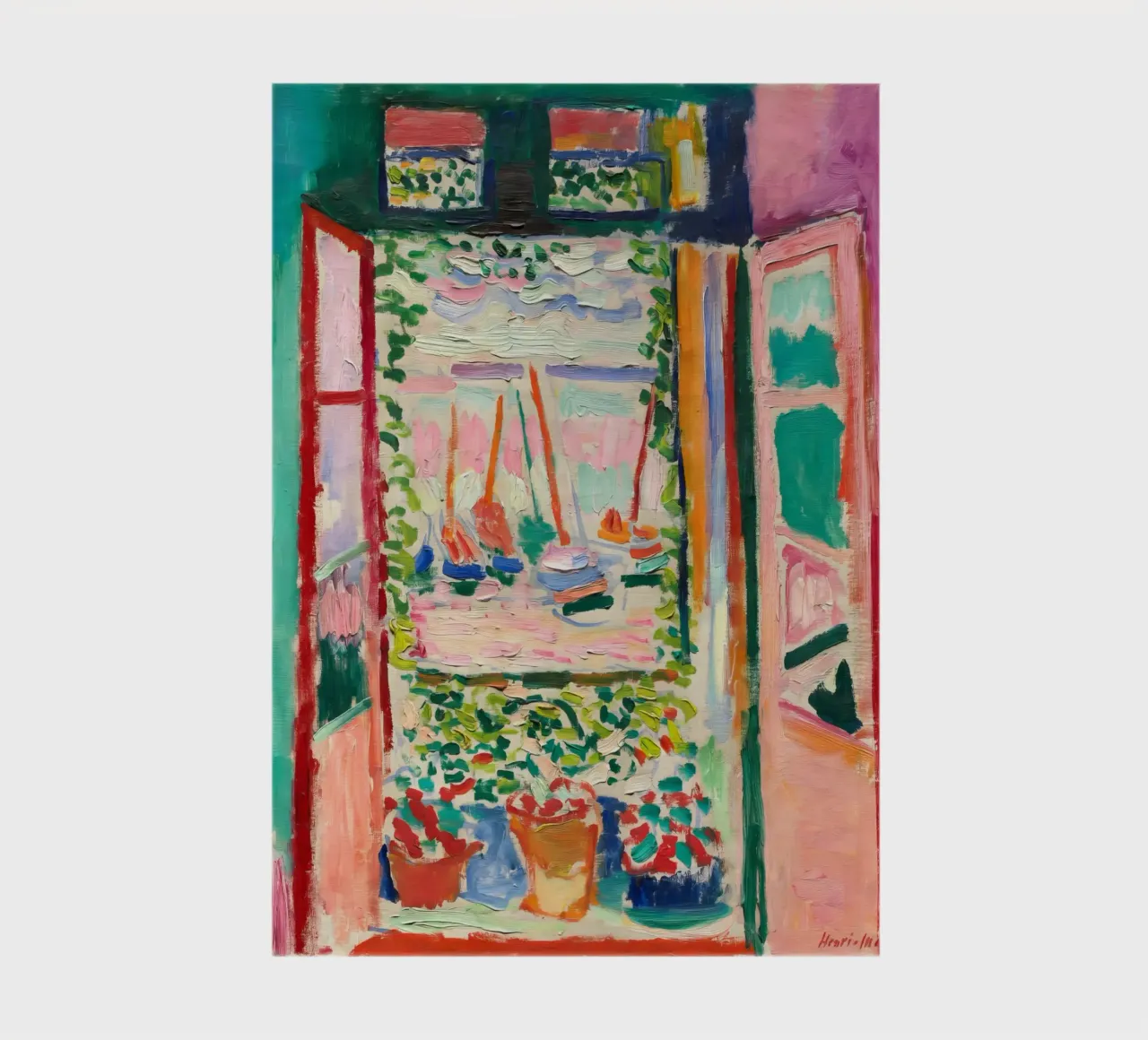 Matisse The Open Window | Iconic Fauvist Art notebook by NorwesClub