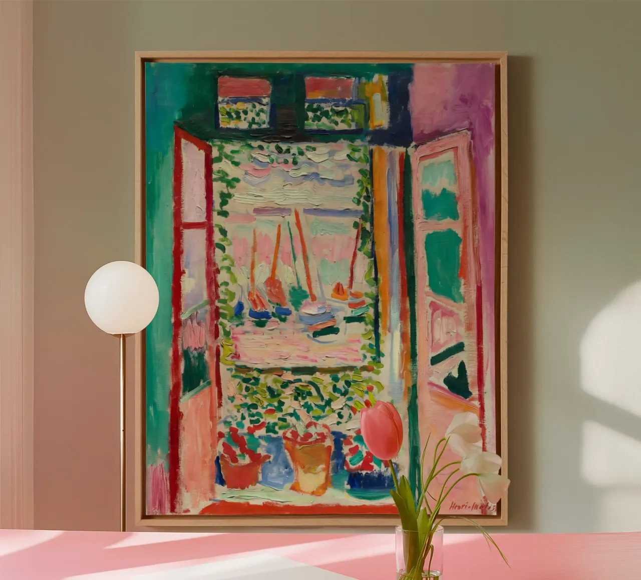 Matisse The Open Window | Iconic Fauvist Art canvas by NorwesClub