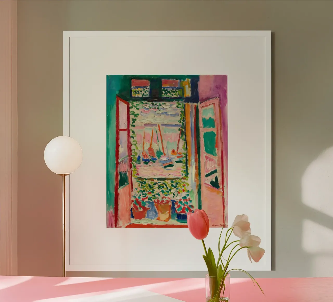 Matisse The Open Window | Iconic Fauvist Art poster met aluminium frame van NorwesClub