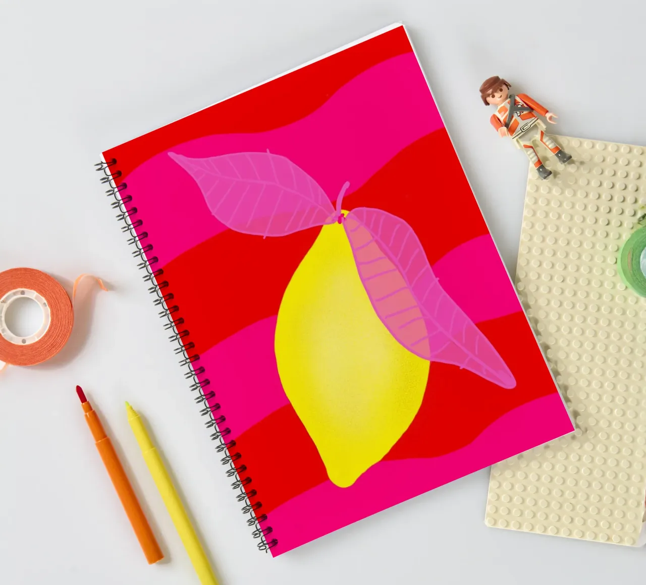 Pure Zitrone spiral notebook by wee-design