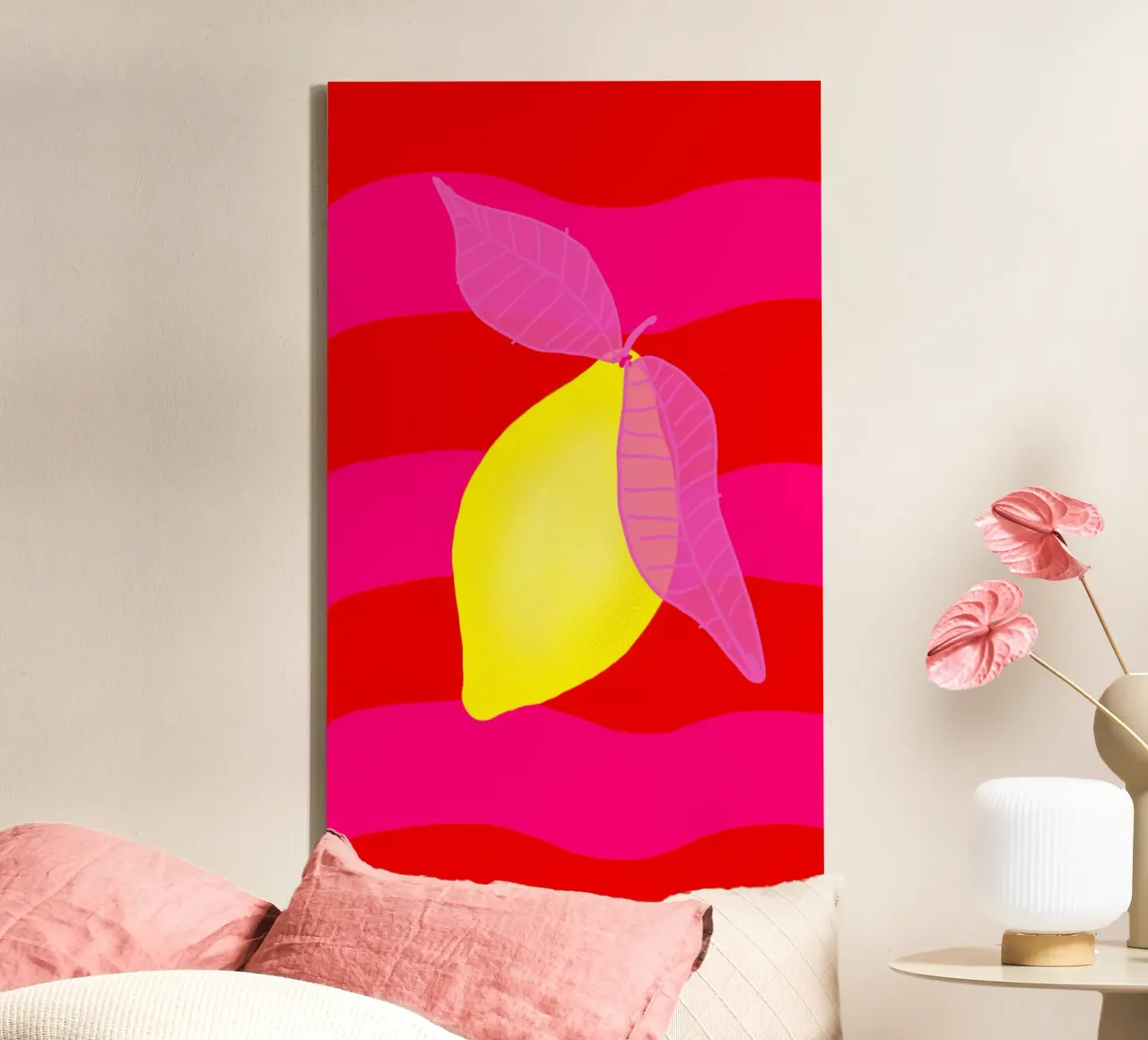 Pure Zitrone Leinwand von wee-design