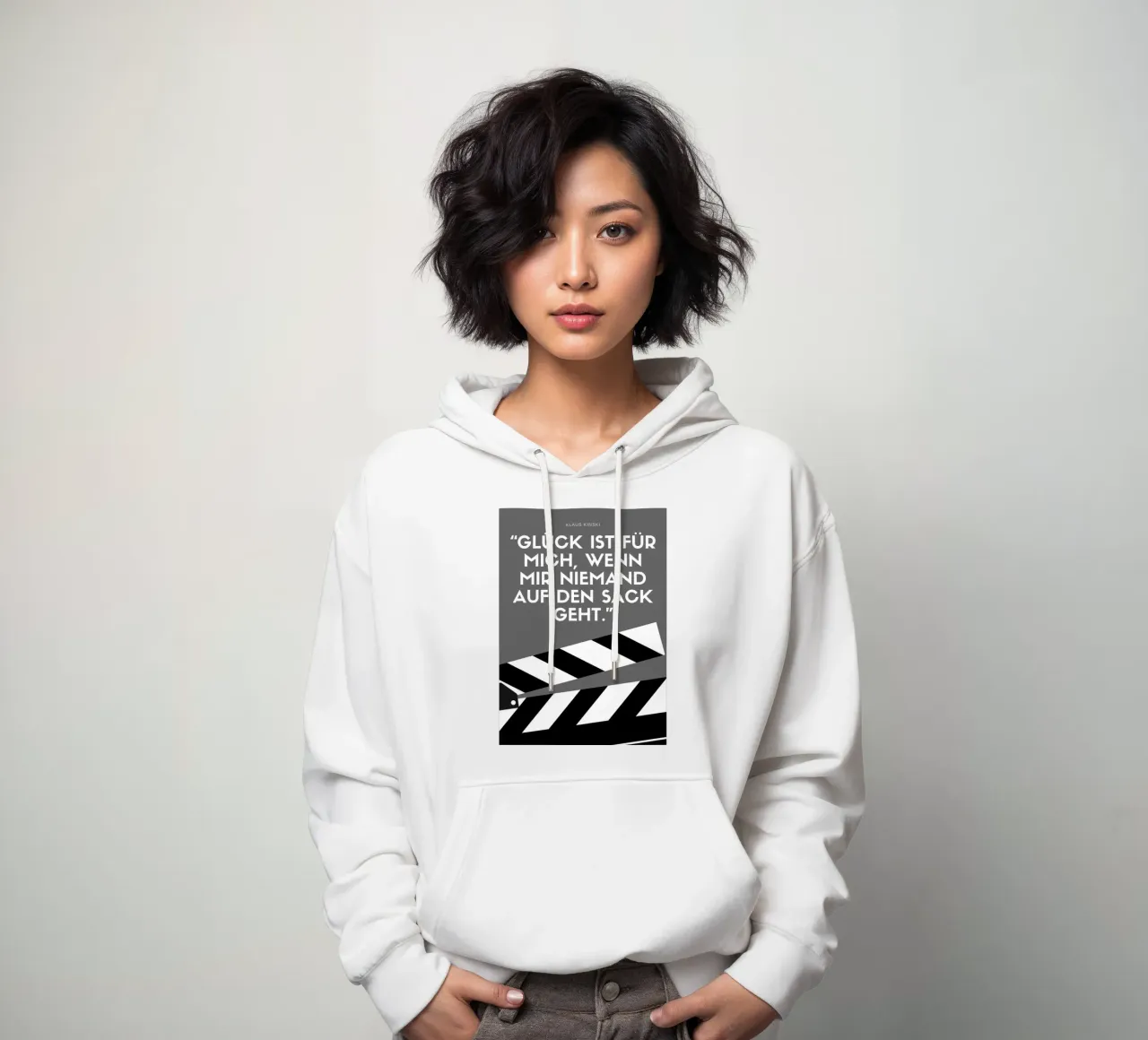 GLÜCK IST FÜR MICH felpa con cappuccio da Einfach Uebel