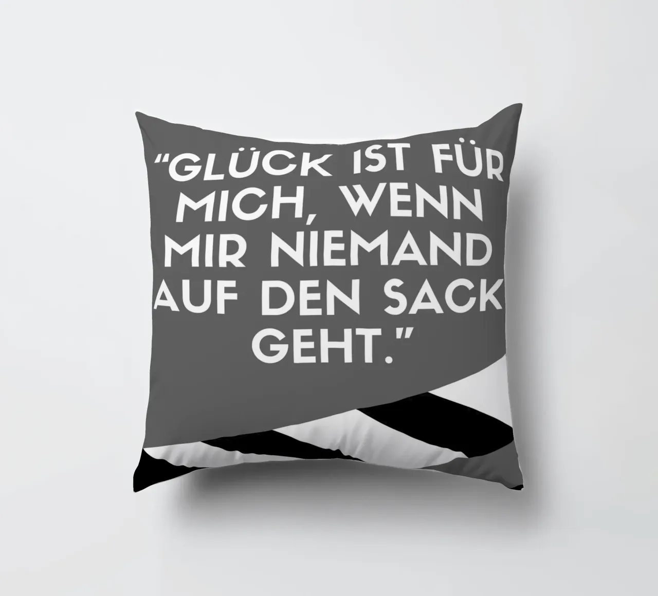 GLÜCK IST FÜR MICH cuscino da Einfach Uebel