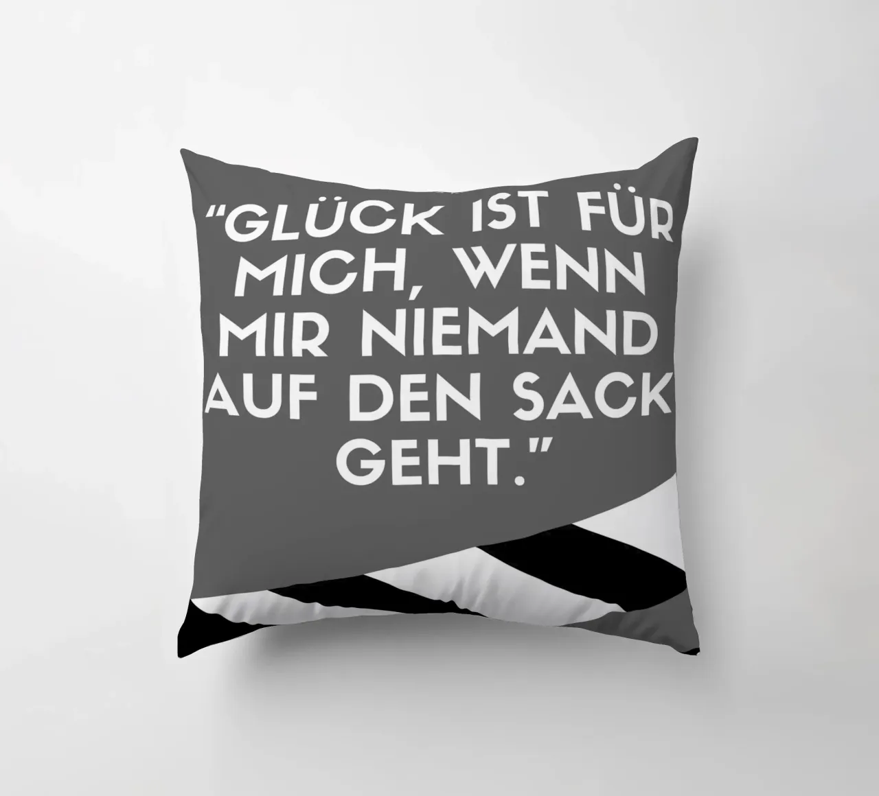 GLÜCK IST FÜR MICH Kissen von Einfach Uebel