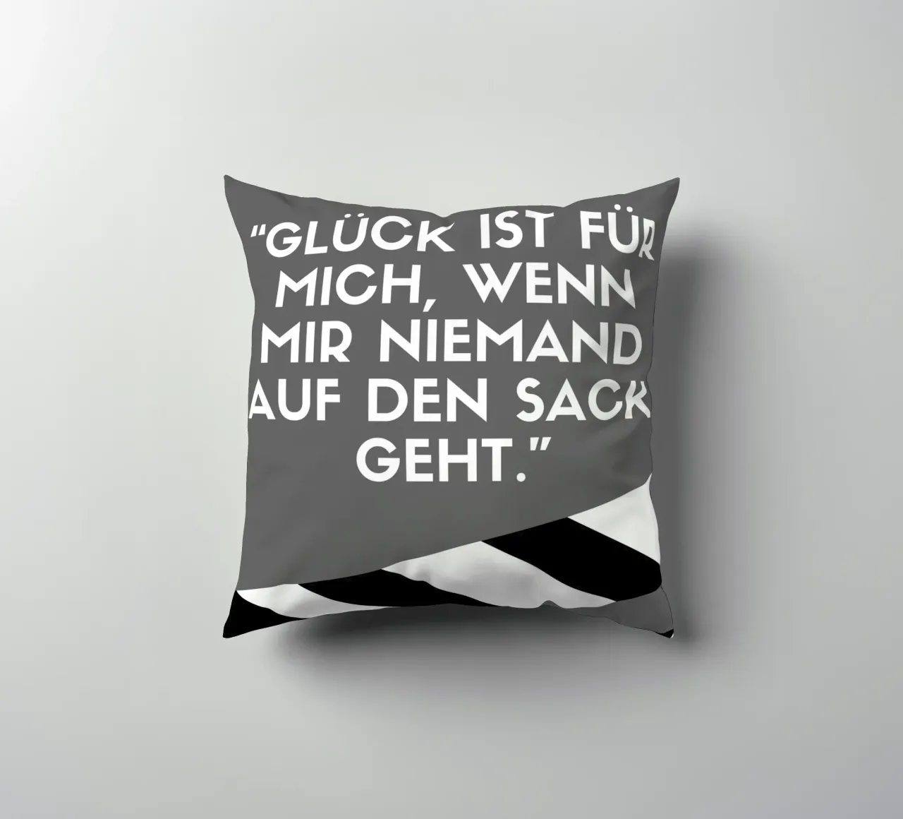 GLÜCK IST FÜR MICH cuscino da Einfach Uebel
