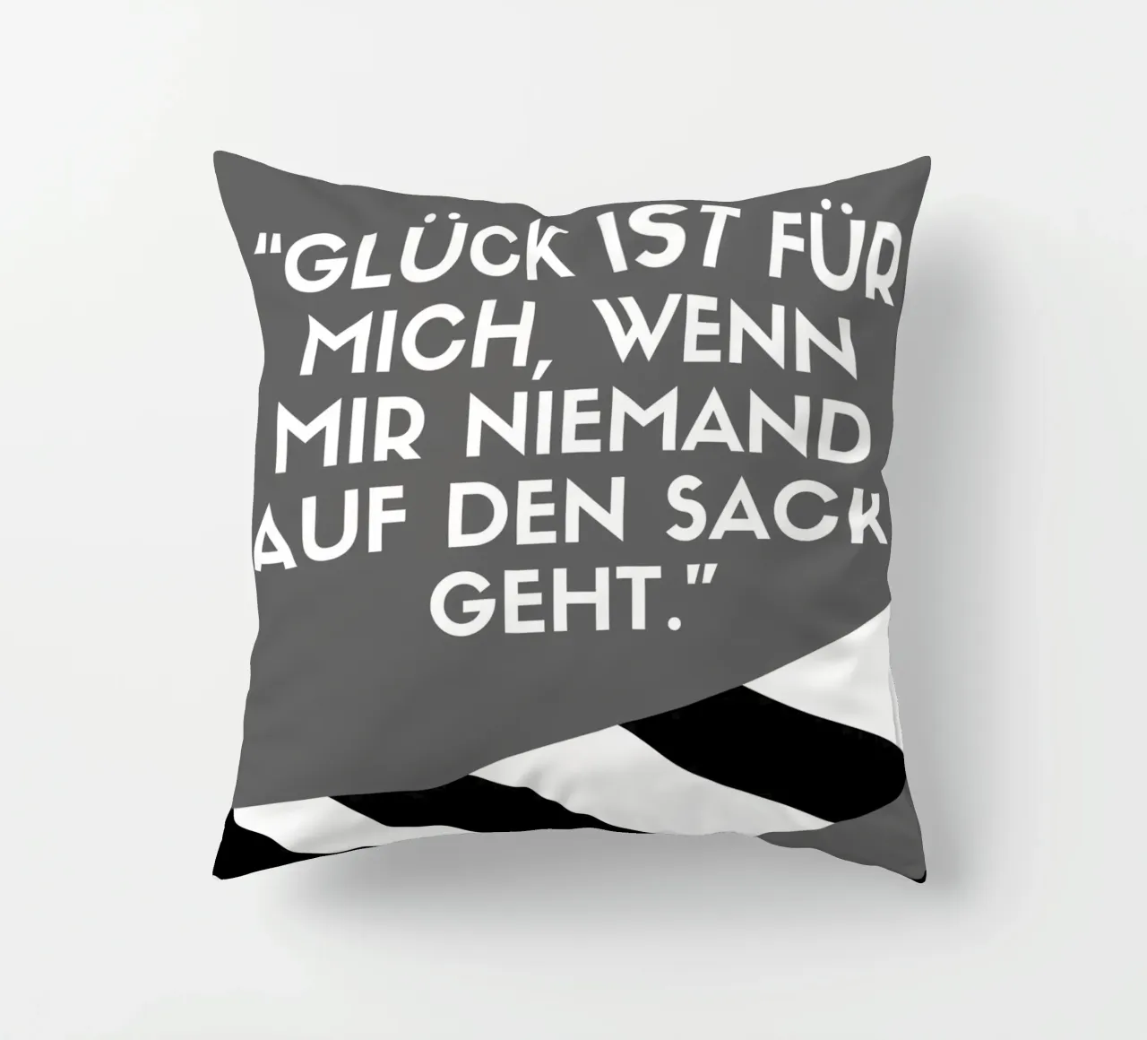 GLÜCK IST FÜR MICH cuscino da Einfach Uebel