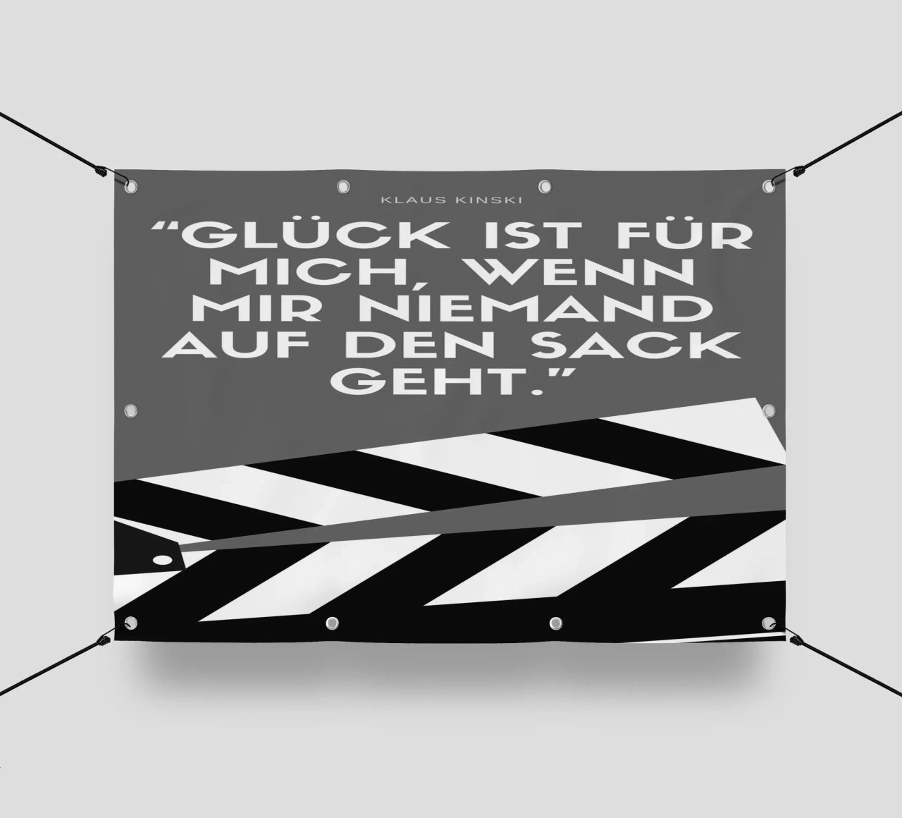 GLÜCK IST FÜR MICH telo in pvc da Einfach Uebel