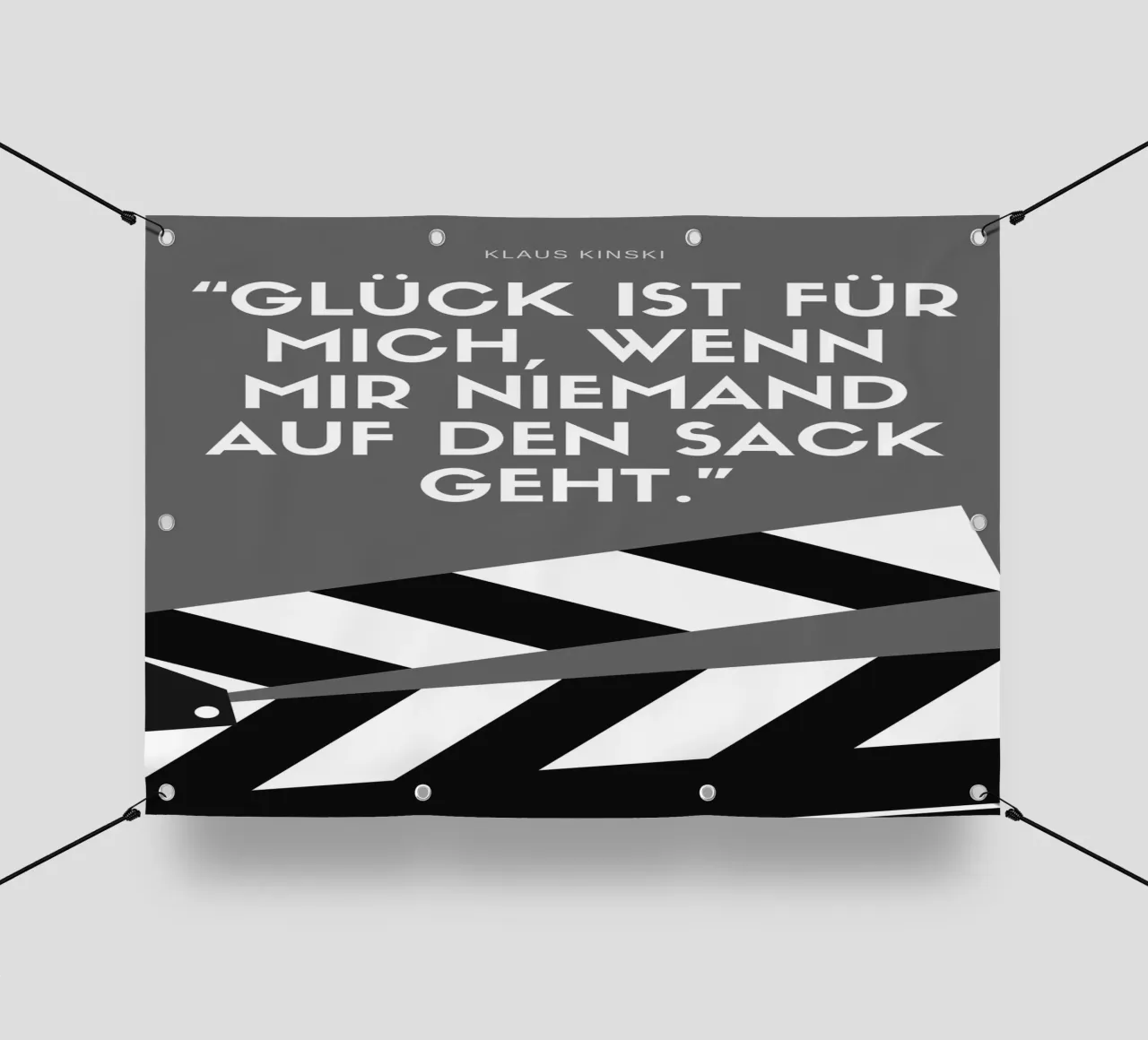 GLÜCK IST FÜR MICH PVC Plane von Einfach Uebel