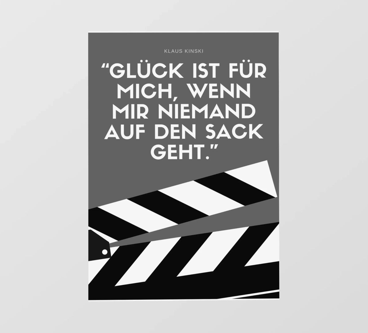 GLÜCK IST FÜR MICH telo in pvc da Einfach Uebel