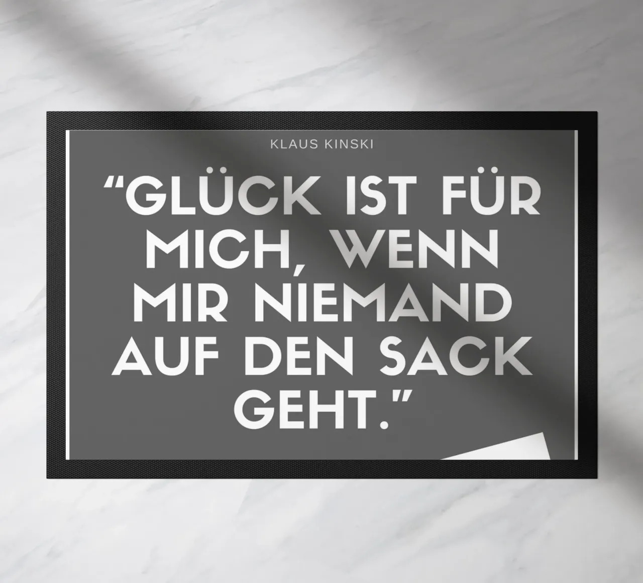 GLÜCK IST FÜR MICH paillasson de Einfach Uebel