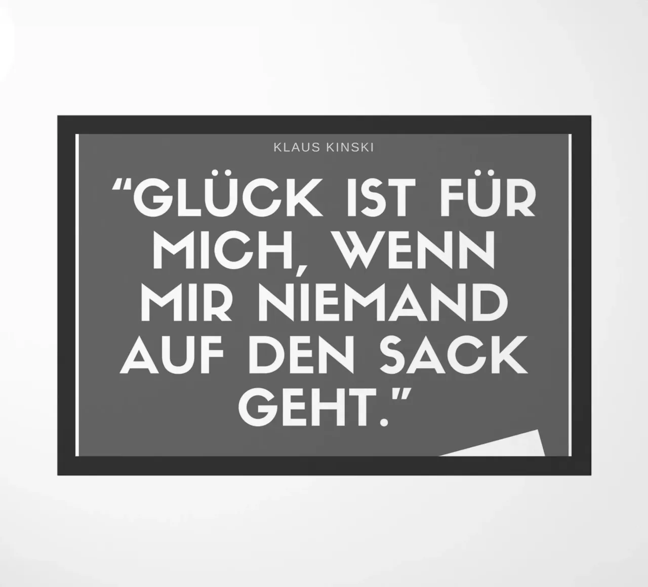 GLÜCK IST FÜR MICH paillasson de Einfach Uebel