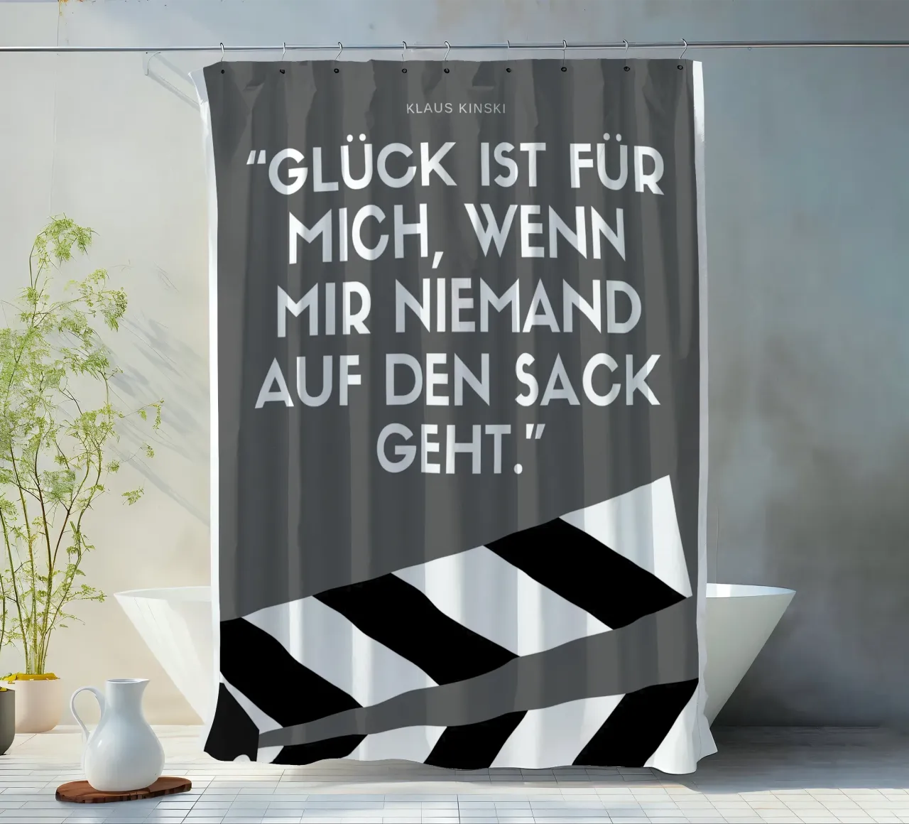 GLÜCK IST FÜR MICH tenda da doccia da Einfach Uebel