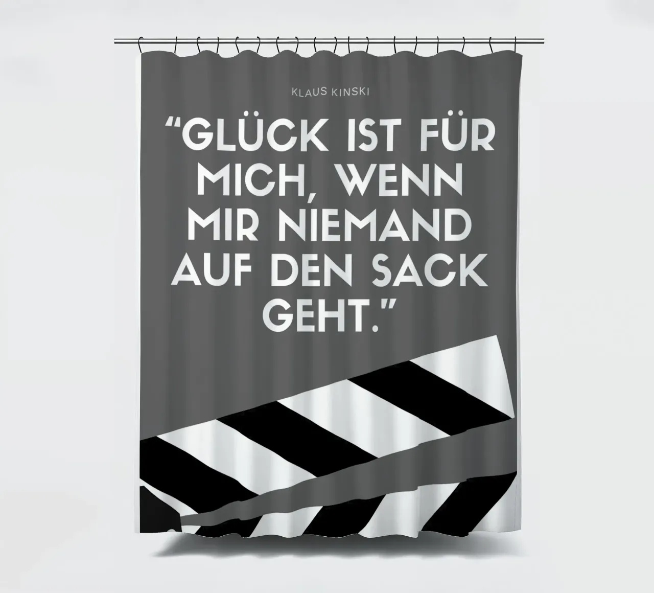 GLÜCK IST FÜR MICH rideau de douche de Einfach Uebel