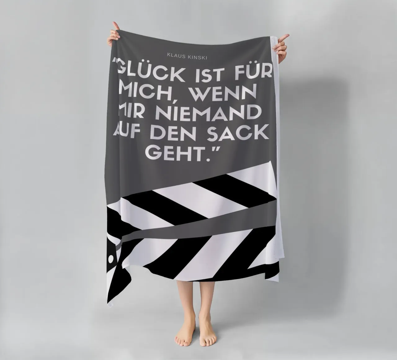 GLÜCK IST FÜR MICH beach towel by Einfach Uebel