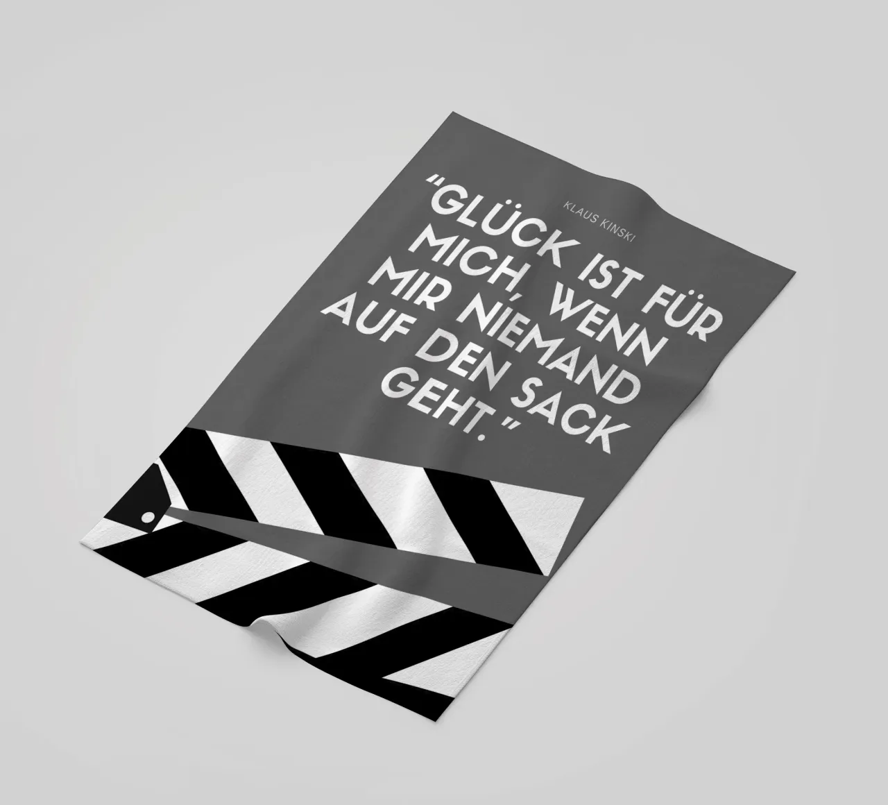 GLÜCK IST FÜR MICH beach towel by Einfach Uebel