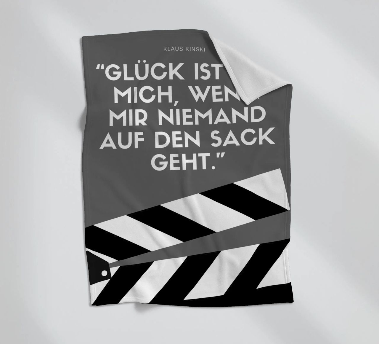 GLÜCK IST FÜR MICH coperta in pile da Einfach Uebel