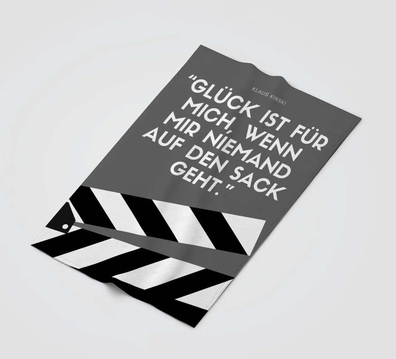 GLÜCK IST FÜR MICH coperta in pile da Einfach Uebel