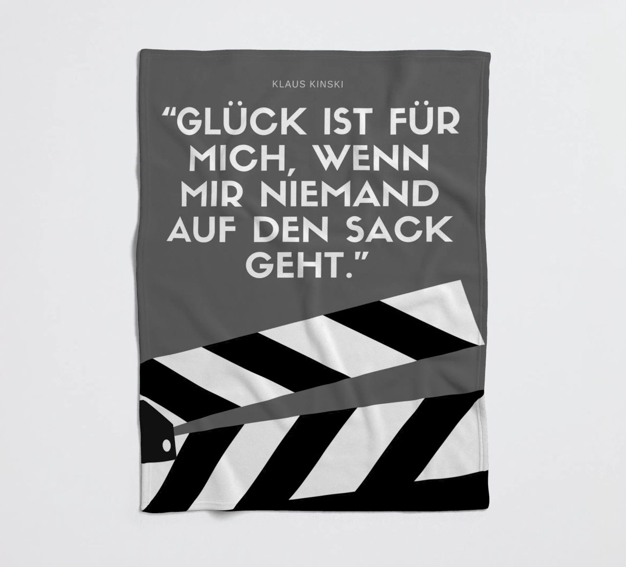 GLÜCK IST FÜR MICH coperta in pile da Einfach Uebel