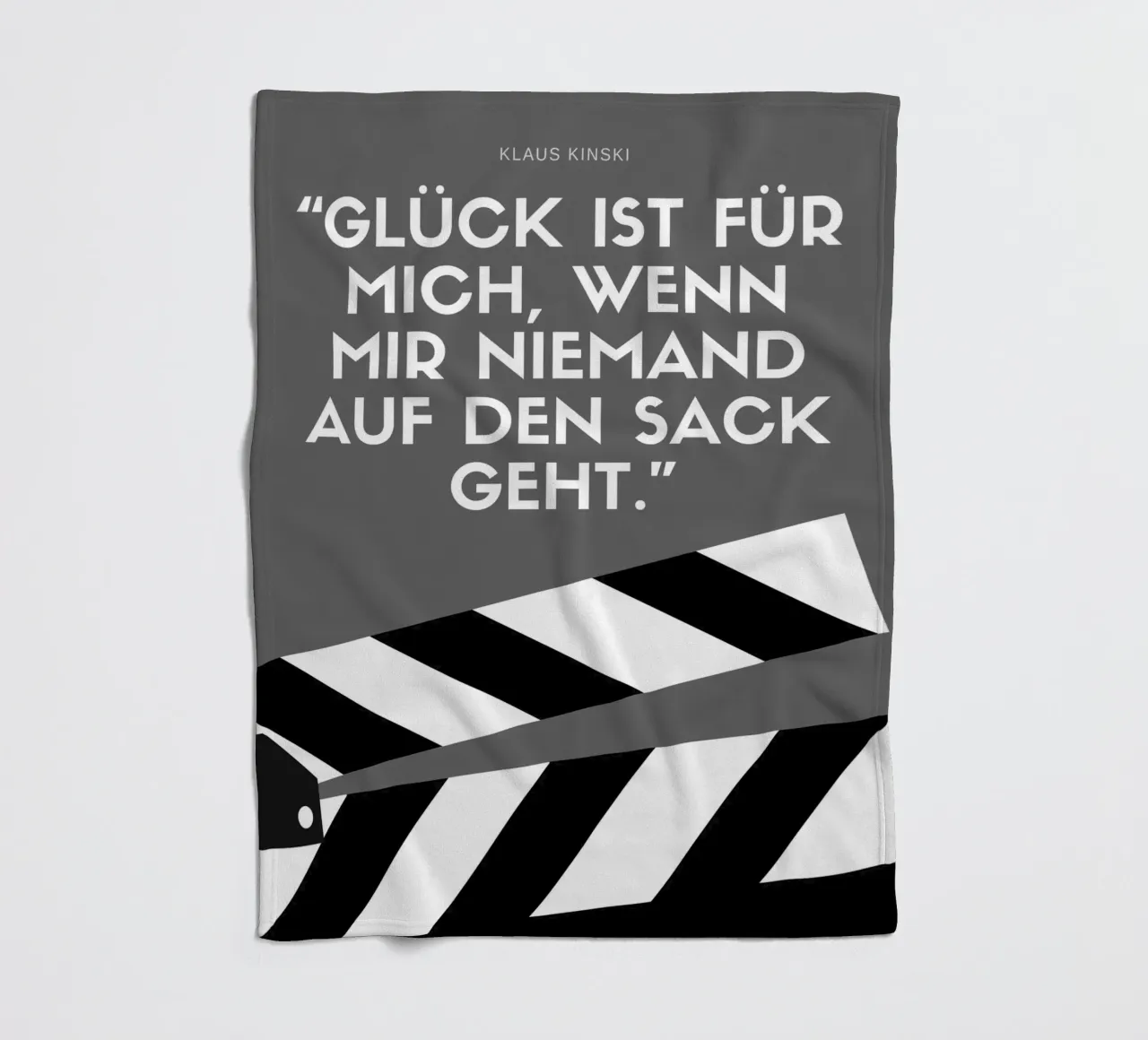 GLÜCK IST FÜR MICH manta de franela de Einfach Uebel