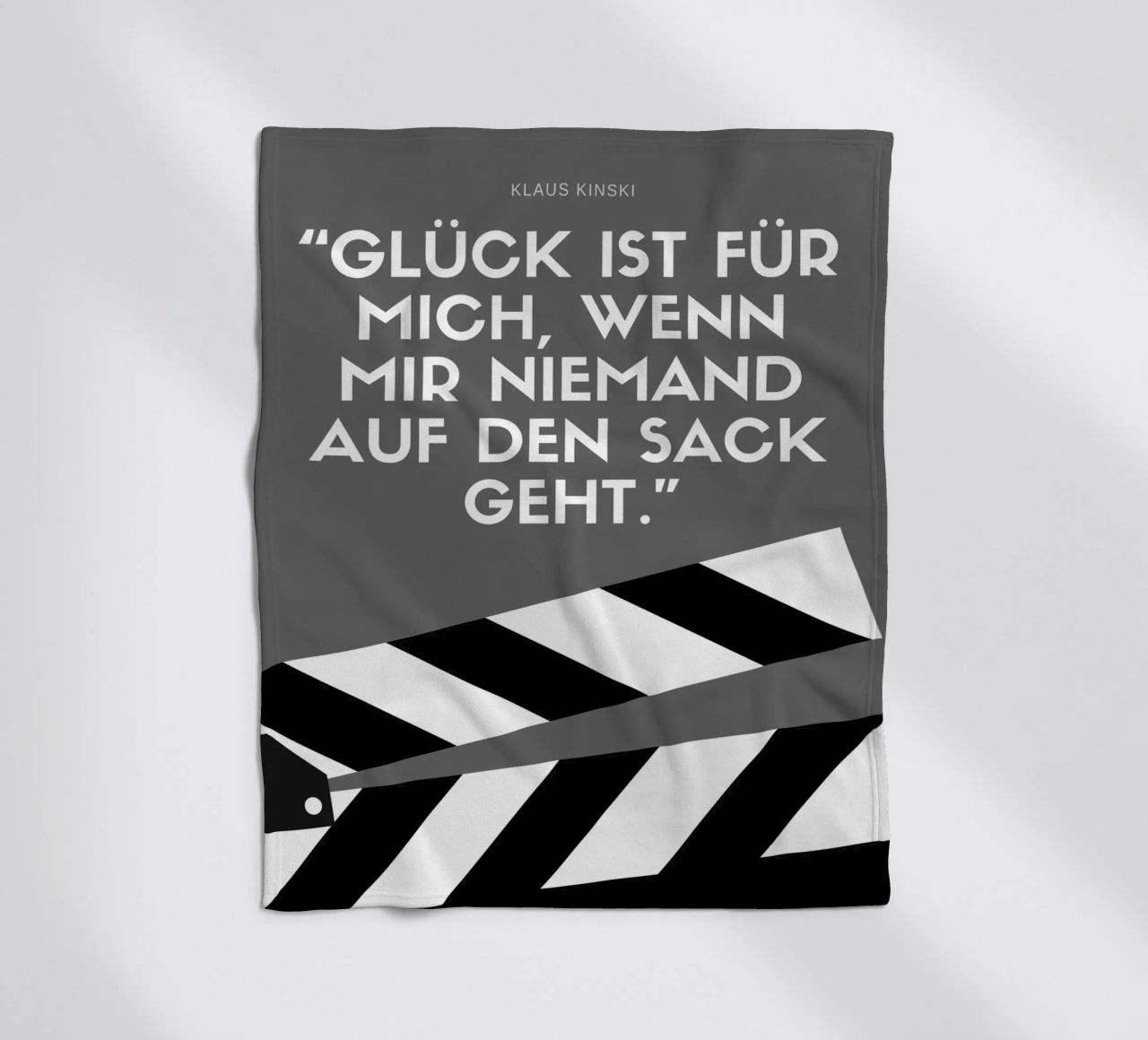 GLÜCK IST FÜR MICH coperta in pile da Einfach Uebel