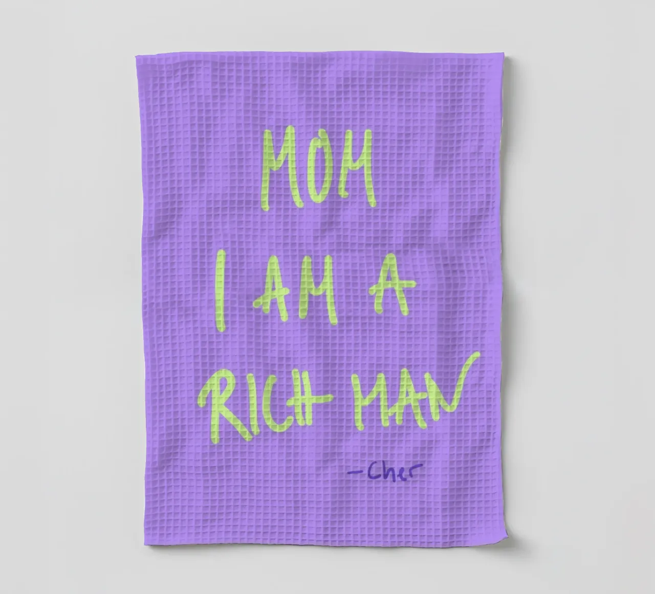 Mom, I am a rich man - Cher canovaccio da cucina da wee-design