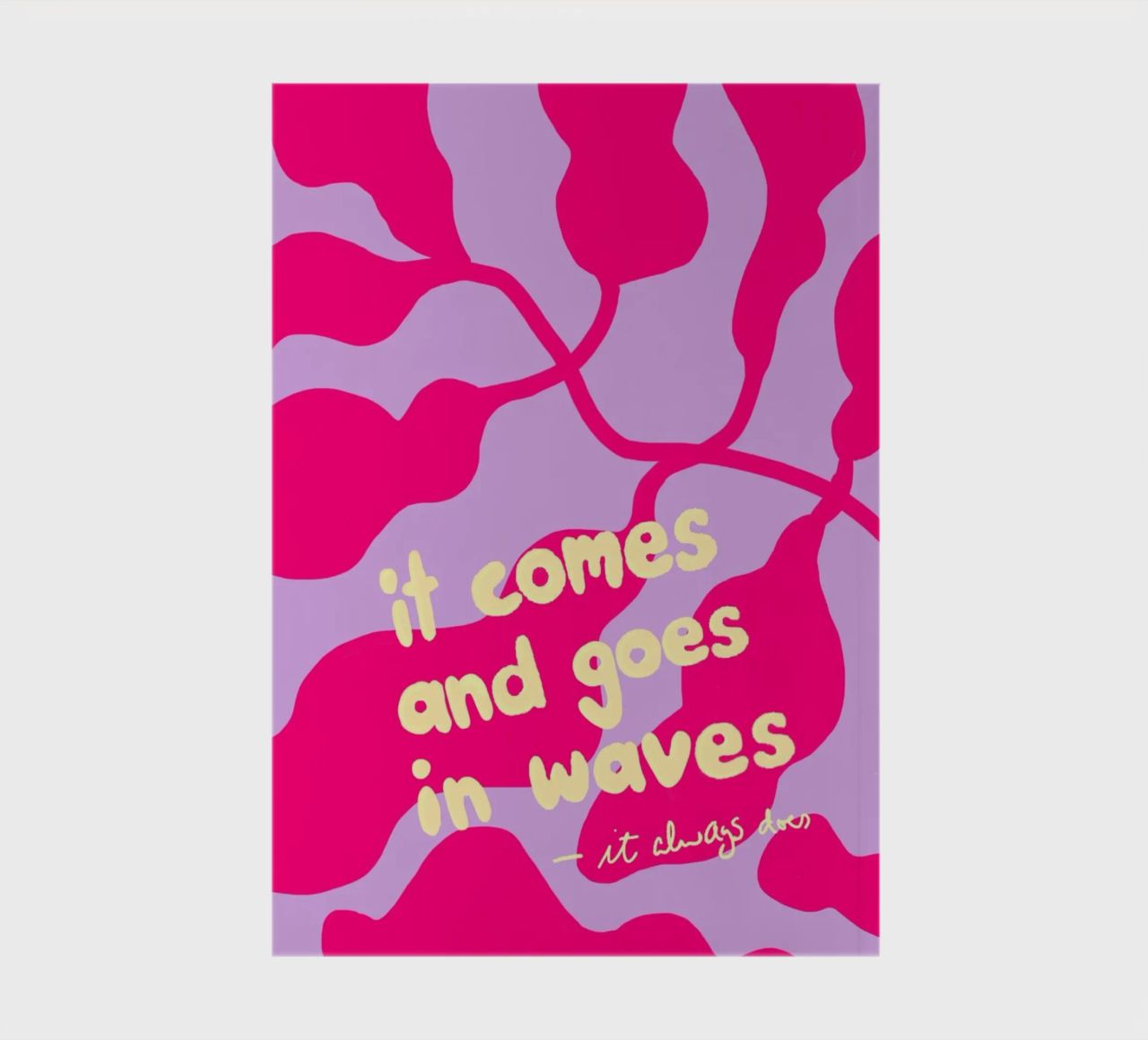 It Comes and Goes in Waves notebook by wee-design