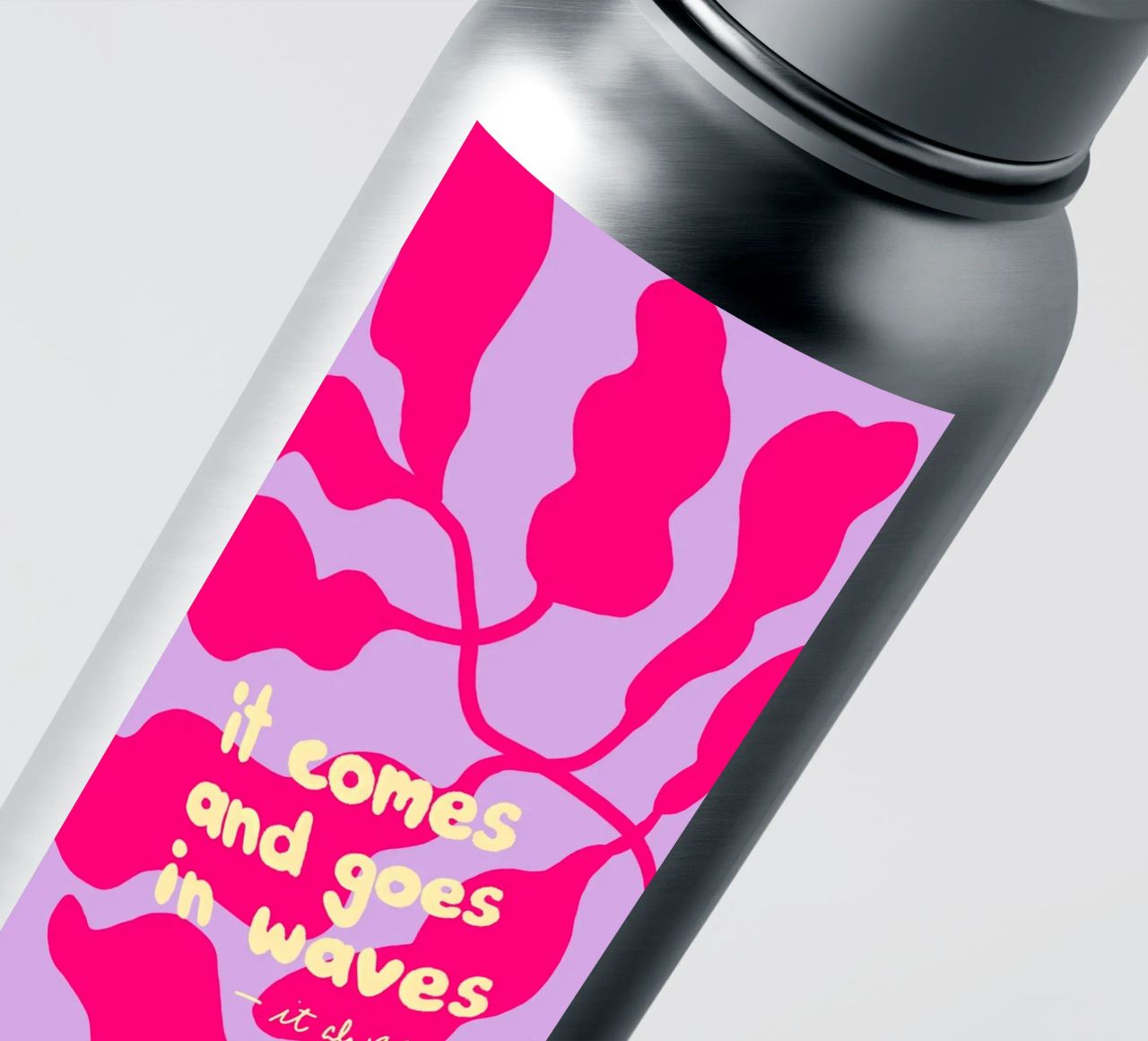 It Comes and Goes in Waves sticker by wee-design