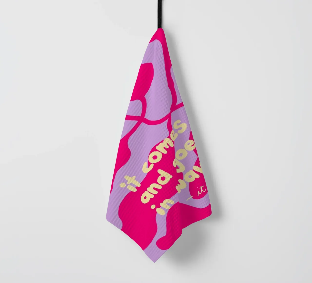 It Comes and Goes in Waves torchon de wee-design