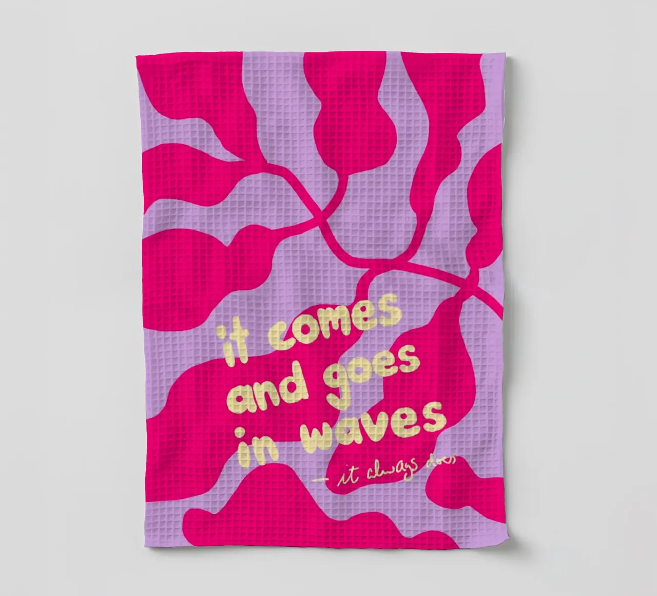 It Comes and Goes in Waves torchon de wee-design