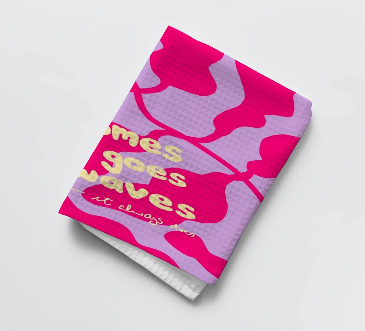 It Comes and Goes in Waves torchon de wee-design