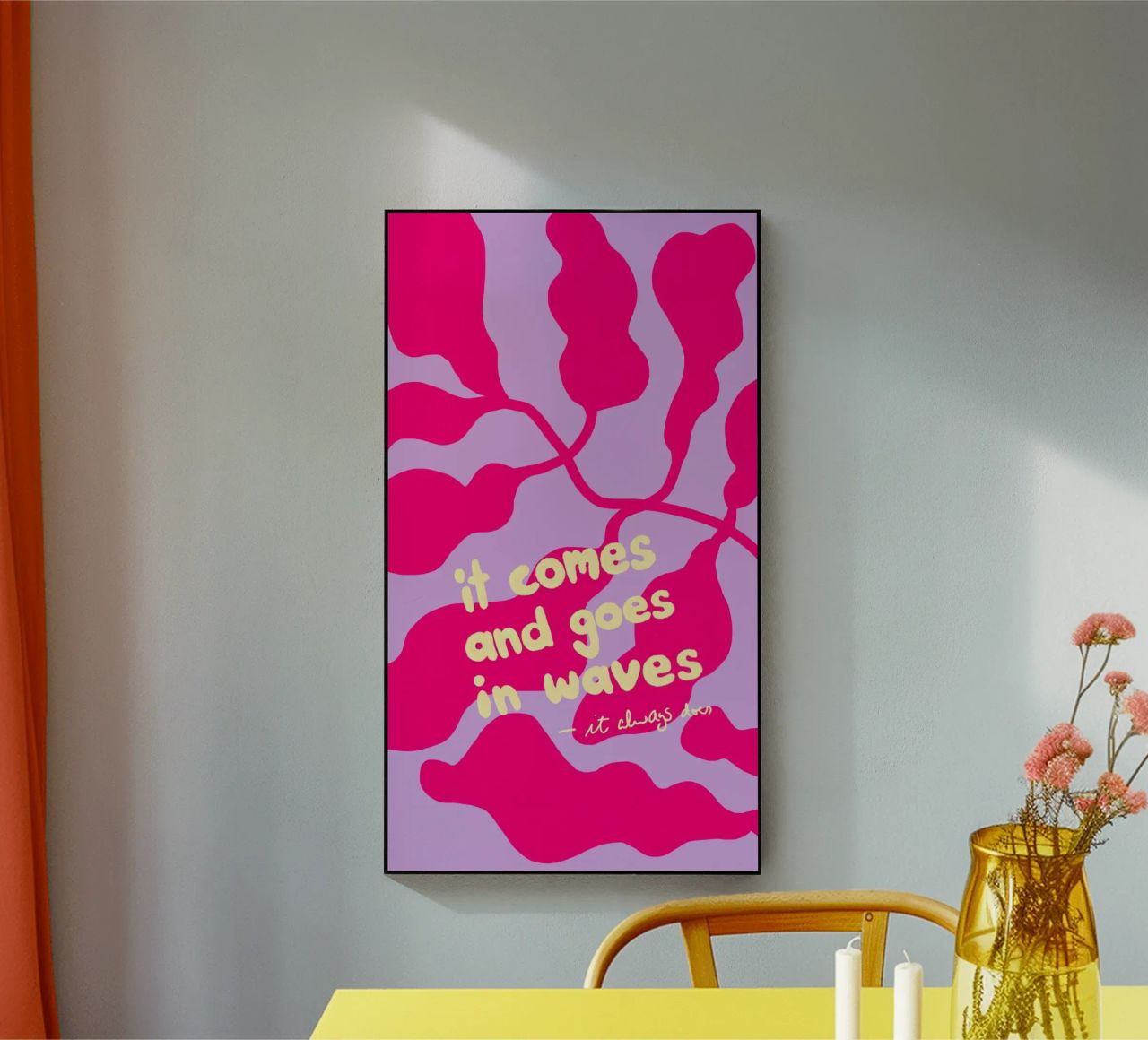 It Comes and Goes in Waves metacrilato de wee-design