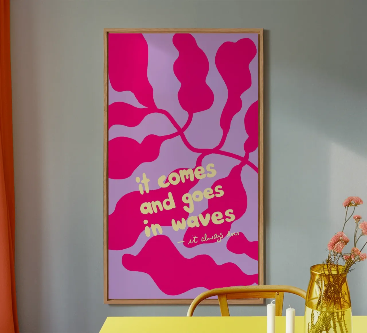 It Comes and Goes in Waves alluminio dibond da wee-design