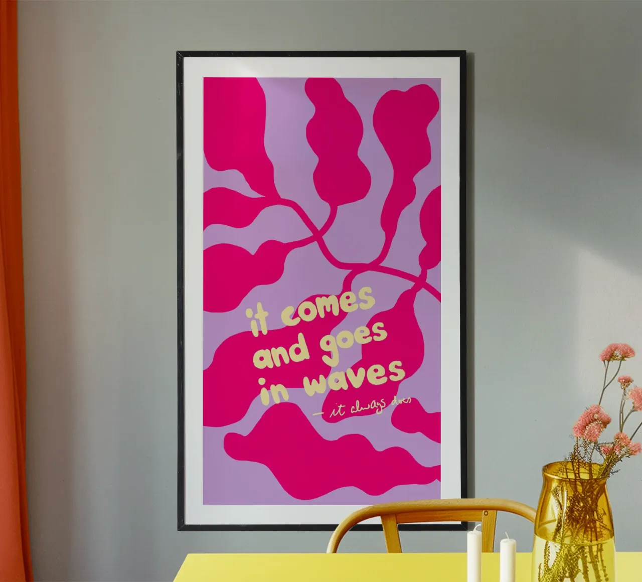 It Comes and Goes in Waves Hahnemühle von wee-design