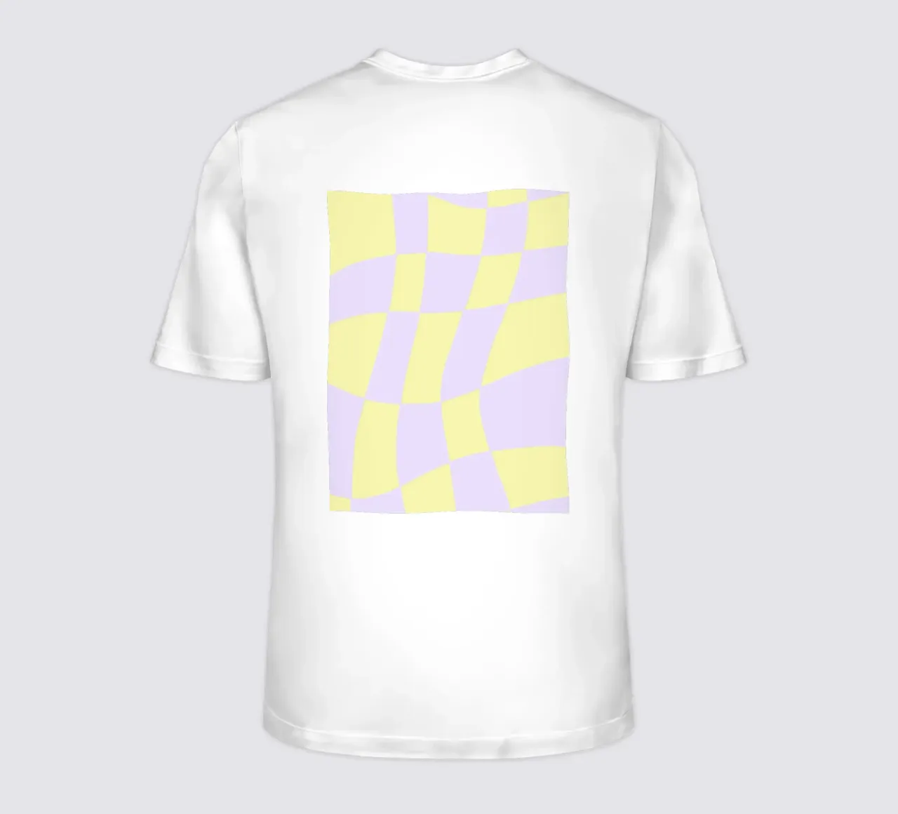Checkerboard Soft – Gelb Flieder t-shirt da wee-design