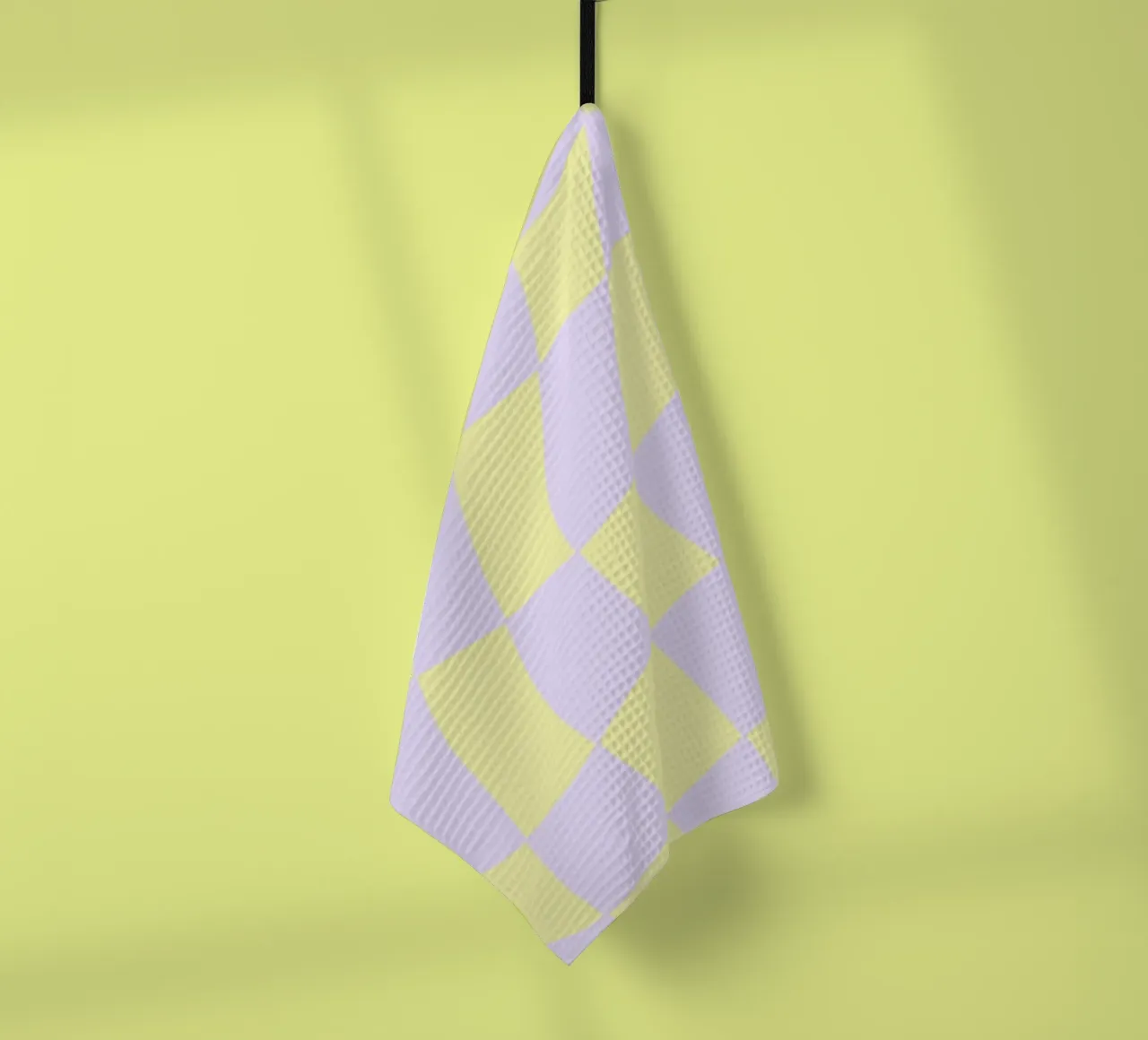 Checkerboard Soft – Gelb Flieder canovaccio da cucina da wee-design