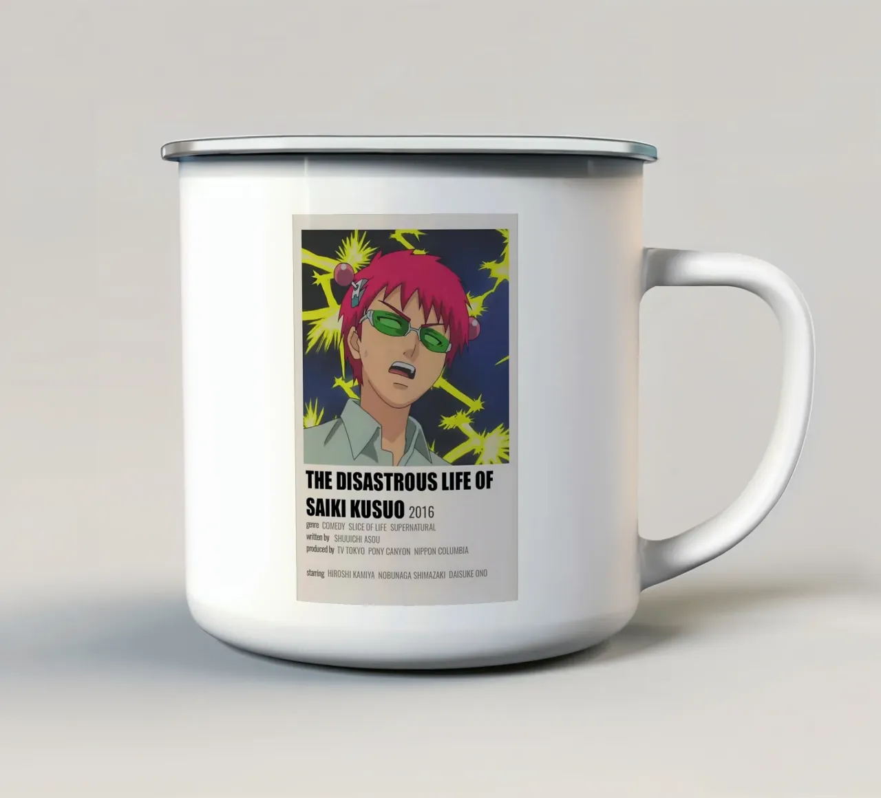 THE DISASTROUS LIFE OF SAIKI KUSUO  2016 tazza in smalto da Totoya