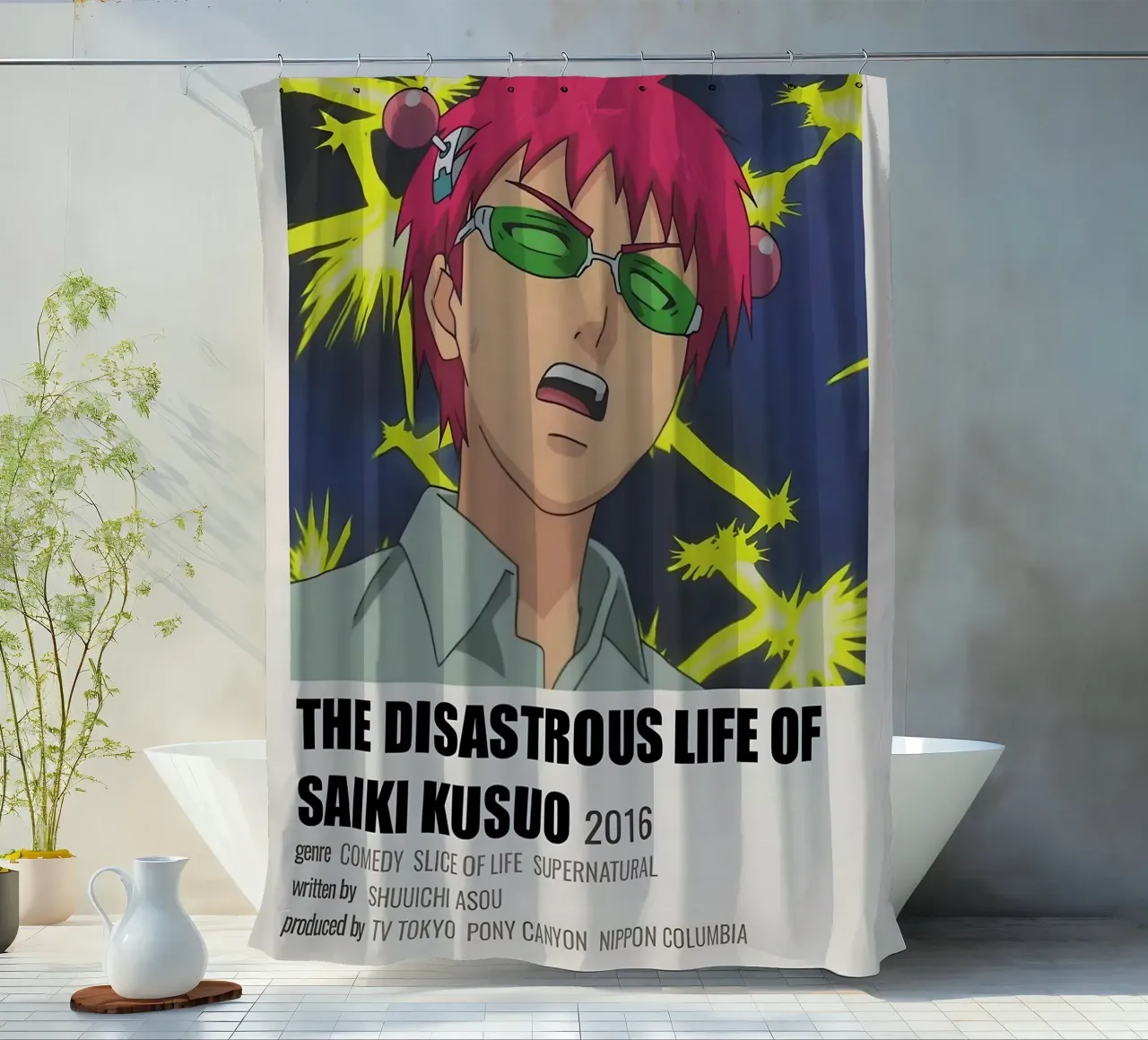 THE DISASTROUS LIFE OF SAIKI KUSUO  2016 tenda da doccia da Totoya