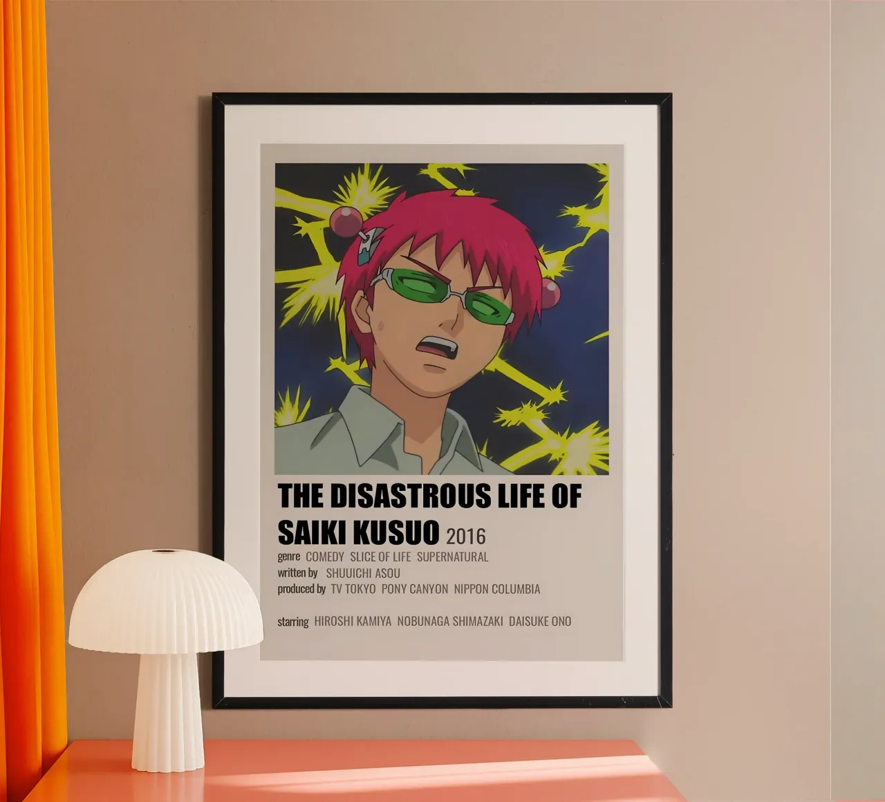 THE DISASTROUS LIFE OF SAIKI KUSUO  2016 poster van Totoya