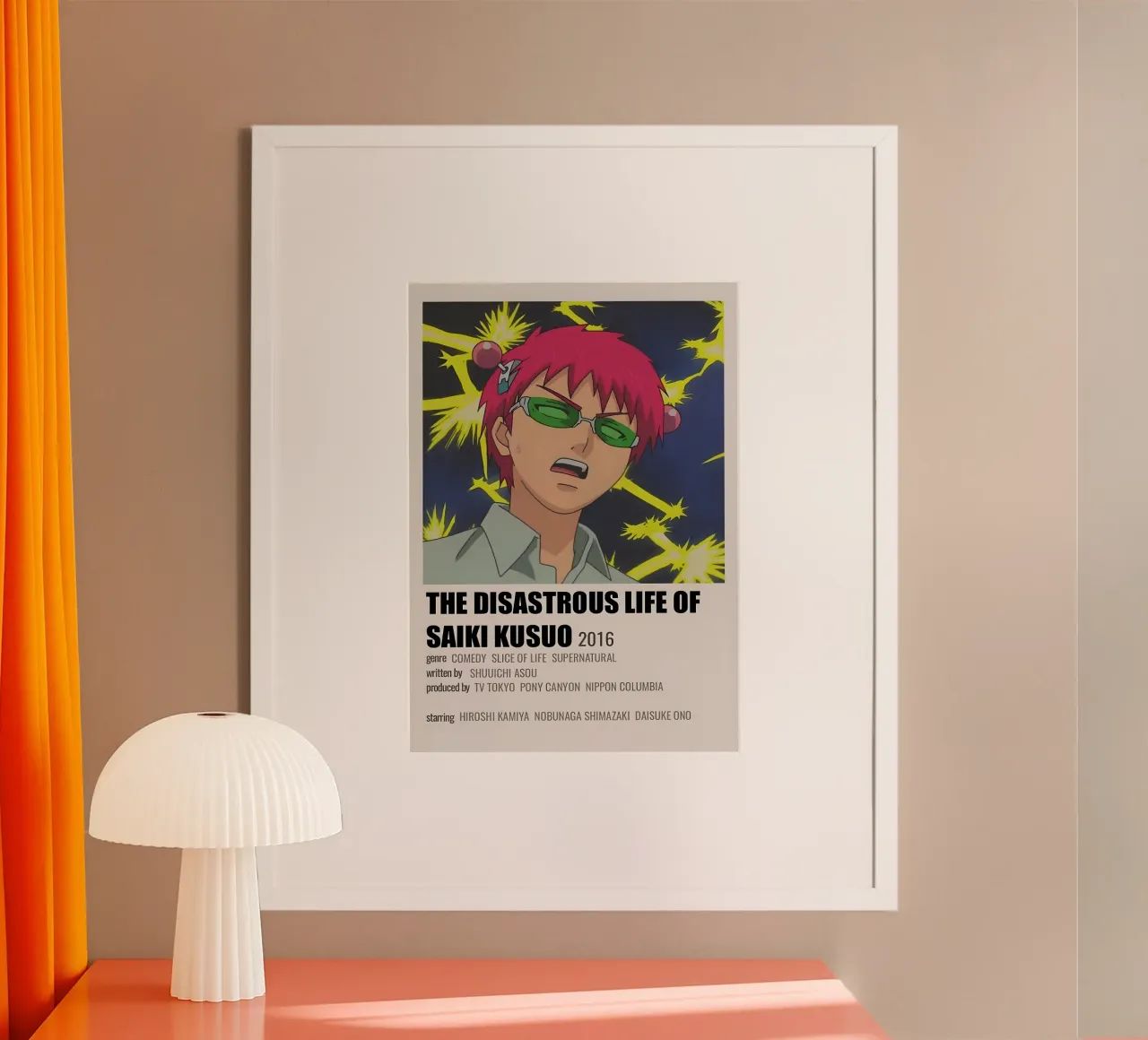 THE DISASTROUS LIFE OF SAIKI KUSUO  2016 poster van Totoya