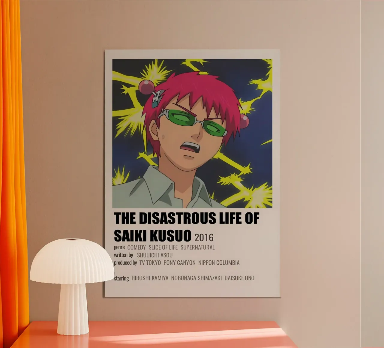 THE DISASTROUS LIFE OF SAIKI KUSUO  2016 poster van Totoya
