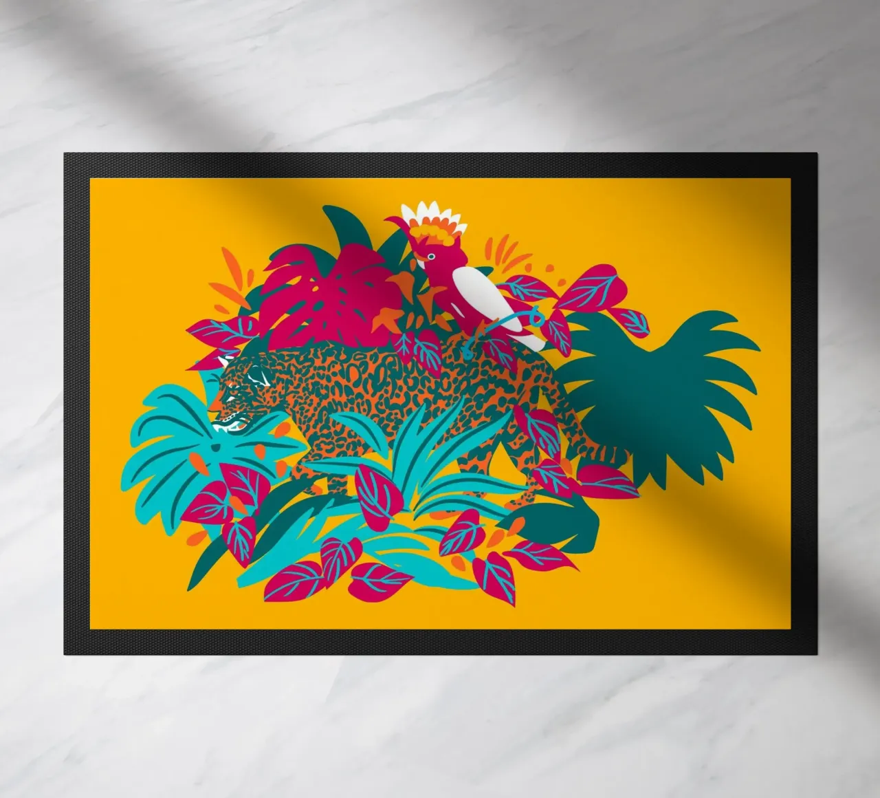 Tropical cat & Colorful bird zerbino da Mariery Young