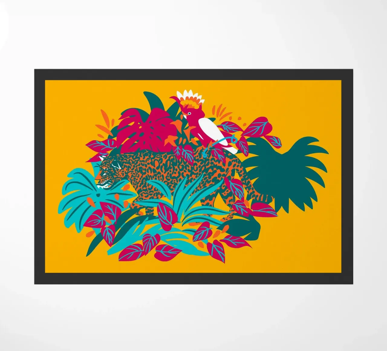 Tropical cat & Colorful bird zerbino da Mariery Young
