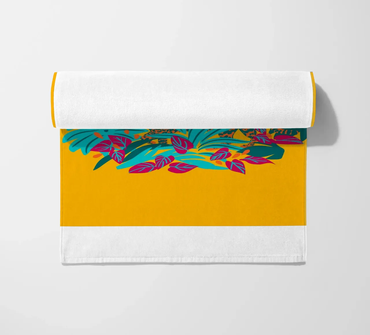 Tropical cat & Colorful bird telo mare da Mariery Young