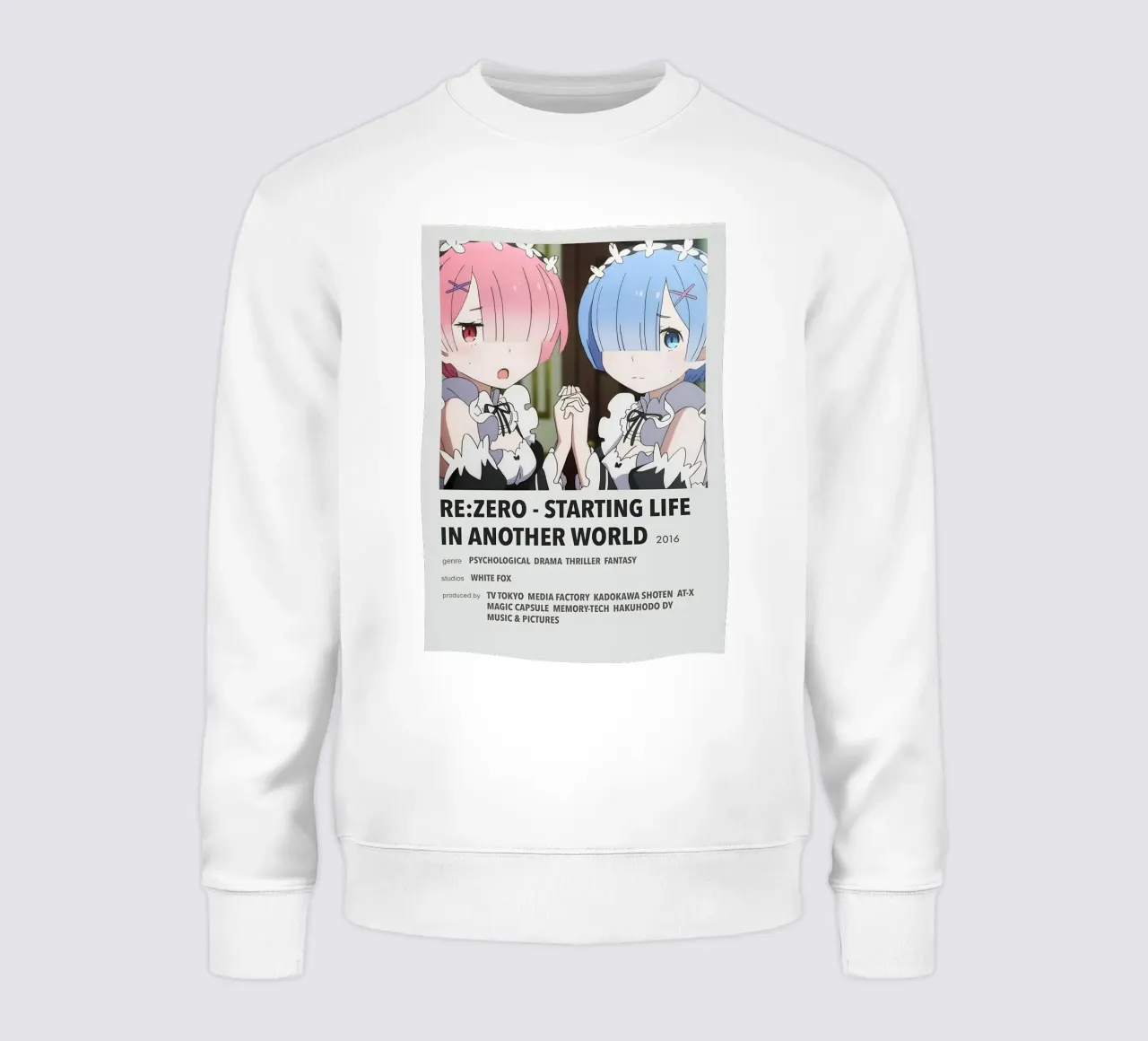 RE ZERO - STARTING LIFE IN ANOTHER WORLD  2016 felpa da Totoya