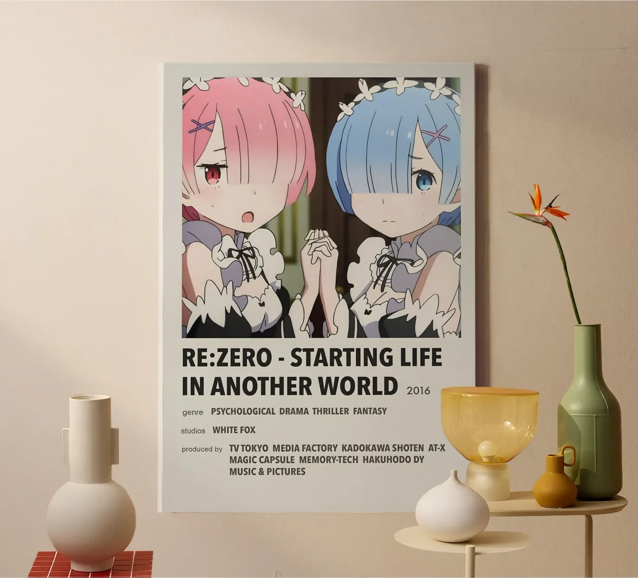 RE ZERO - STARTING LIFE IN ANOTHER WORLD  2016 tela da Totoya