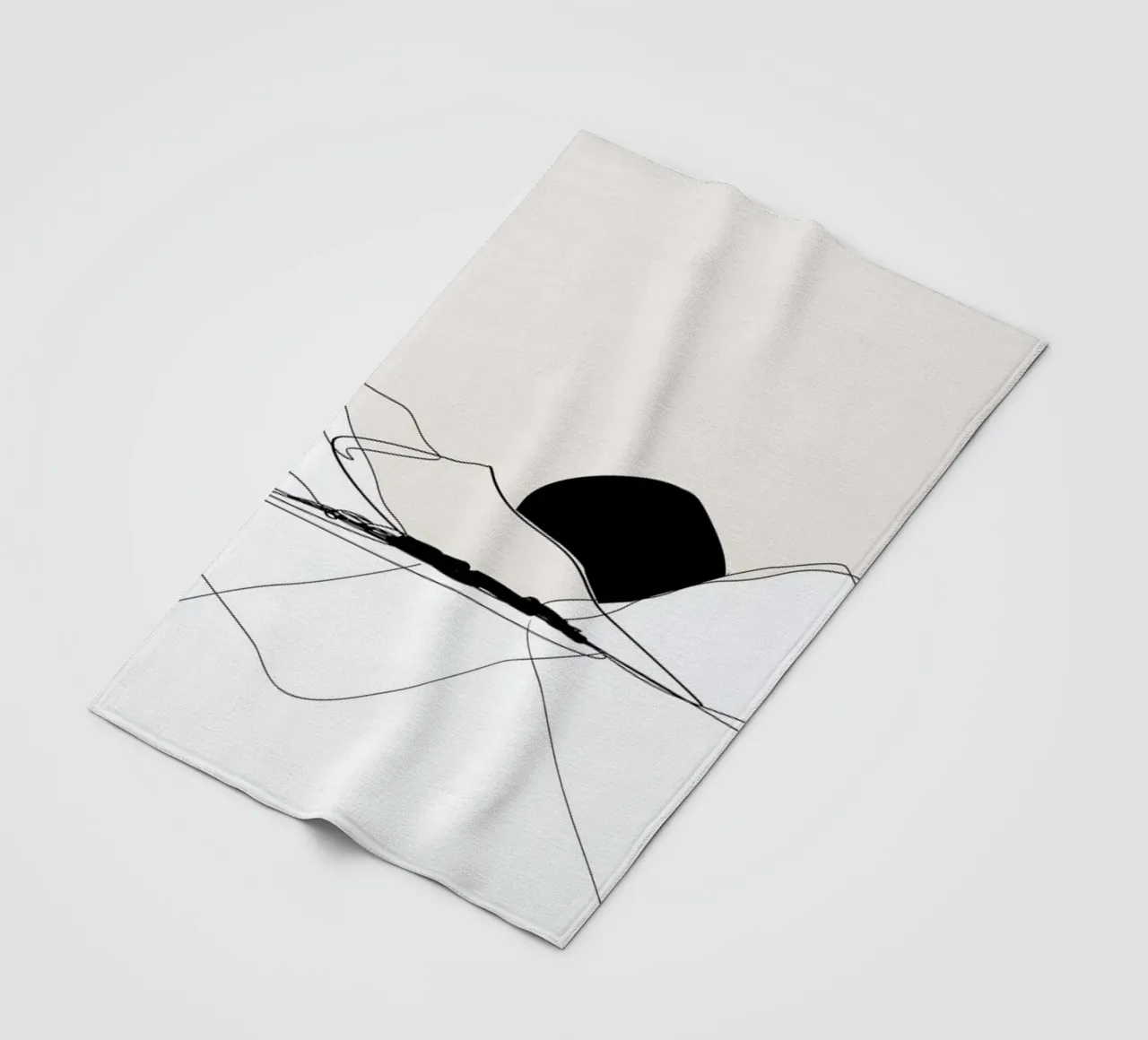 Mountain Line art coperta in pile da XOXO Arte