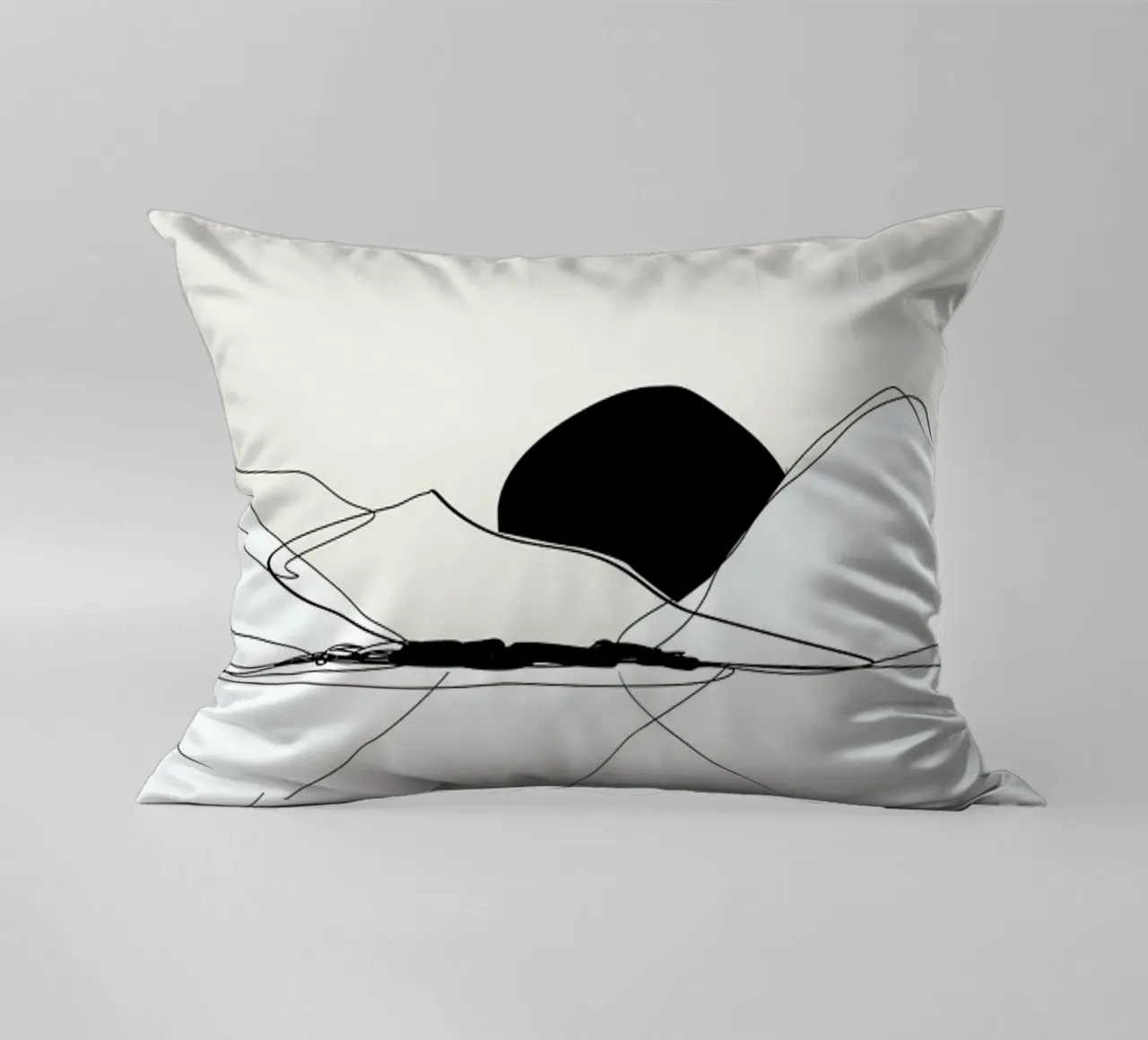 Mountain Line art cuscino da XOXO Arte
